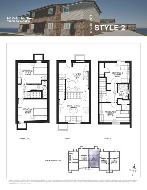 Floor plan for 4 beds, 2 baths, 142 sqft